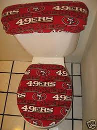 San Francisco 49ers Toilet Seat Cover Set San Francisco 49ers 49ers San Francisco 49ers Football