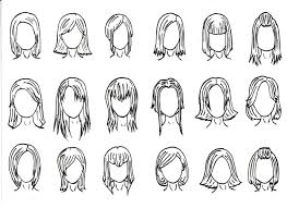 Manga hair vs kawaii hair. Hair Styles 1 By J Foxy Deviantart Com On Deviantart Cartoon Hair Cartoon Girl Drawing Drawing Cartoon Faces