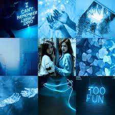 Black And Blue Aesthetic Collage Kpop Blackpink Aesthetic Collage Blue Black Jisoo Jenni Aesthetic Collage Blue Aesthetic Aesthetic Wallpapers