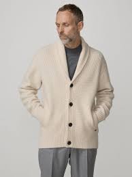 メンズ カーディガン ショール カラー