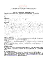 Questionnaire Les Besoins En Competences Des Entreprises