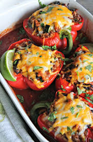 Mexican Stuffed Peppers With Rice And Black Beans A Gouda Life