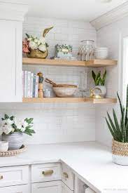 The Open Shelving In Our Kitchen Love The Accessories Including Several Amazon Finds Kitchen Remodel Kitchen Counter Decor Home Decor Kitchen