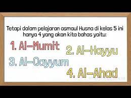 Pai Kelas 5 Pelajaran 2 Bag 1 Mengenal Allah Swt Melalui Asmaul Husna I Yhan Chingu Official Youtube
