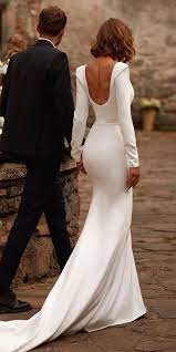 Wedding dress plus size wholesale wedding dress 2020 short front long back. 27 Awesome Simple Wedding Dresses For Cute Brides Wedding Dresses Guide Wedding Dress Low Back Wedding Dress Guide Wedding Dresses