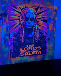 The Lords Of Salem, Sheri Moon Zombie, 30x24, Acrylic and spray,  #sherimoonzombie #robzombie #horrorart #punkart #zombie