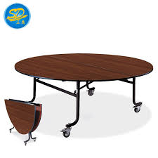 Love at first sight it came with over the last year, i have begun to put a lot of my furniture on wheels because…guess what?…real wood is heavy!! China Round Folding Half Moon Table Movable Wheels Design China Table Folding Table