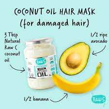 While grooming your hair is almost unavoidable, styling, washing, and coloring it can damage the cuticle, your hair's outer layer. Coconut Oil Hair Mask For Damaged Hair Raw C