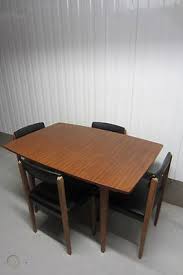Scandi designs dsw style dining table & 4 chairs set , white. Vtg Retro 60s 70s Danish Style Dining Table 4 Chairs Modernist Mid Century 268330320