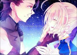 Saber and lancer! So cute!!!!