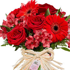 Buquê de flores para presente Mensagem de Amor no Vaso | Para todo Brasil  na Uniflores