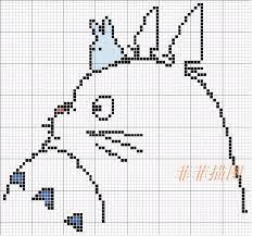 提花 动物 龙猫 choiyoba 卑尘 缕 pixel art grid pixel art minecraft pixel art