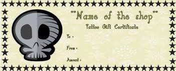 With temporary tattoos, you can enjoy body art fun without a lifetime commitment. Tattoo Gift Certificate Template 12 Free Templates To Boost Your Business Demplates