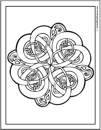Celtic knotwork heart from celtic art . Celtic Knots Coloring Pages Swirls Vines And Leaves