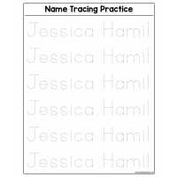 Free printable name worksheets for children to learn how to write their names. Createprintables Name Tracing Practice Original