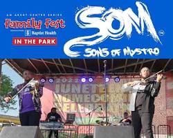 Image of families enjoying a festival concert