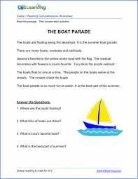 Each historical passage has themes and language appropriate for beginning readers, followed by questions asking the students to recall information that. Free Reading Comprehension Worksheets Printable K5 Learning