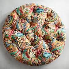 Iranian In Origin The Kidney Shaped Motif Now Called Paisley Was Named After A Town In Scotland Best Known Fo Papasan Cushion Cushions Papasan Chair Cushion