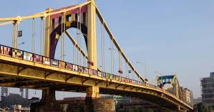 Rainbow bridge ~ celebration of our beloved pets lives. Pittsburgh Murals And Public Art Knit The Bridge By Multiple Artists
