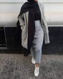 A gorgeous look with a bow top and suede jacket matching turned up grey jeans and a chanel handbag. 900 Hijab Outfit Ideas Hijab Outfit Hijab Fashion Hijabi Fashion