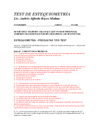 Doc Test De Estequiometria Carlos Astorga Chacon Academia Edu