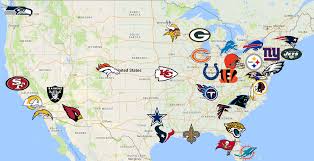 Meanwhile, the nfc's elite qbs are all relatively young. Nfl Map Teams Logos Sport League Maps Maps Of Sports Leagues