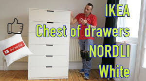 You may discovered one other white tall dresser ikea higher design concepts. Ikea Chest Of Drawers Nordli White Assembly Youtube