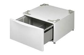 If an item falls behind the drawer, it may be necessary to remove the drawer to retrieve it. Lg Laundry Pedestal White Wdp4w Lg Usa