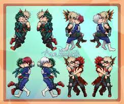 I like kiritodobakudeku there all just so cute together. My Hero Academia Charms Bakudeku Tododeku Todobaku Etsy