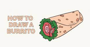 How To Draw A Burrito Really Easy Drawing Tutorial Projecten Projecten Om Te Proberen