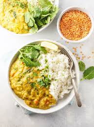 Recette Veggie Dahl De Lentilles Corail Au Lait De Coco Recettes De Cuisine Recette Plat Vegetarien Recette De Plat