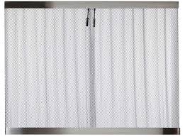 Amagabeli fireplace screen with doors large flat guard fire screens outdoor metal decorative mesh solid wrought iron fire place panels wood burning stove accessories black 4.7 out of 5 stars 939 $139.00 $ 139. Fireplace Mesh Doors Screens Curtains Hi Tech Appliance