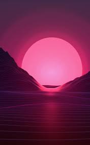 Download hd sunset wallpapers best collection. Neon Pink Sunset Artwork 4k Ultra Hd Mobile Wallpaper