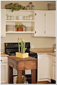 Mama Sarahs Build A Kitchen Island Decorating Above Kitchen Cabinets Above Kitchen Cabinets Kitchen Cabinets Decor