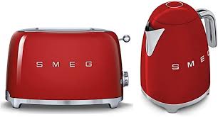 Rather than overwhelm your space or fragment it. Smeg Tsf01rduk Klf01rduk 50s Retro Style 2 Disc Toaster Kettle Set In Red Amazon De Large Appliances
