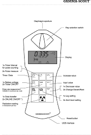 Even if the area is decontaminated in the 80s, i could still measure. Manual Gamma Scout Radiation Detector Page 1 Of 26 English