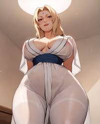 Tsunade in pantyhose only - Rule 34 AI Art