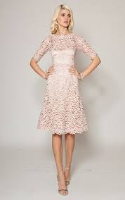 Dusty Pink Boatneck Lace Cocktail Dress Teri Jon Cocktail Dress Lace Lace Pink Dress Lace Dress