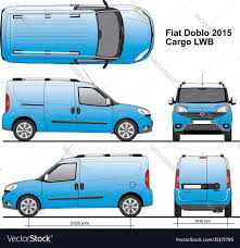 Fiat Doblo Maxi Cargo Lwb 2015 Rear Swing Doors Scale 1 To 10 Download A Free Preview Or High Quality Adobe Illustrator Ai Eps Pdf And Fiat Doblo Fiat Cargo