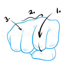 Vintage monochrome emblems with arm and clenched fist, medal and ribbon. How To Draw Fists Step By Step Drawing Guide By Dawn Dragoart Com