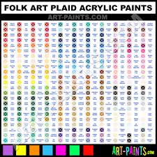Color List For Folk Art Paints Folk Art Acrylic Paint Color Mixing Chart Acrylic Colorful Paintings Acrylic