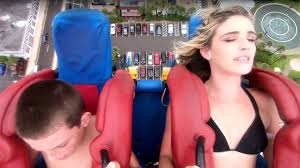 Sky scream roller coaster pov premier launched ride holiday park germany. Kid On Slingshot Ride Won T Stop Complaining About His Nuts Hurting Fail Blog Funny Fails