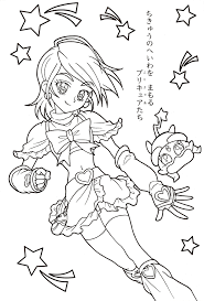 Pin By Sande Kephart On Color Me Cute Coloring Pages Magical Girl Anime Coloring Pages
