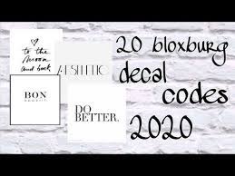 See more ideas about roblox codes, coding clothes, roblox pictures. Roblox Bloxburg Aesthetic Decal Codes 2020 Youtube Bloxburg Decal Codes Calendar Decal Decal Design