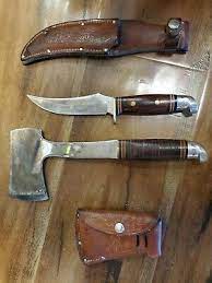 P Dir Ltr Western Hatchet And Knife Set Condition Is Used Br This Is A Used Western Hatchet And Knife Set Hatchet Is Hatchet Boulder Colorado Bouldering