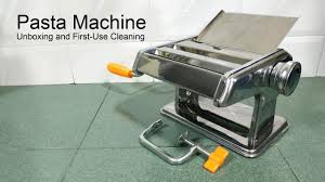 Pasta Machine Unboxing And First Use Cleaning Youtube