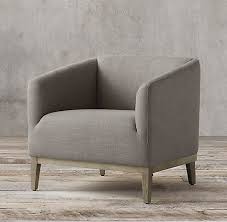 chairs rh chair armchair leather chair with ottoman