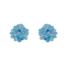 Blue Heartfelt Hydrangea Earrings By Erstwilder Earrings Chains Necklace Stud Earrings