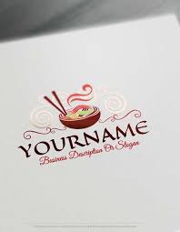 Free Food Logo Maker Online Asian Noodles Logo Design Food Logo Design Restaurant Logo Design Logo Food