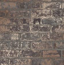 Black And Gold Kitchen Wallpaper Details About Brick Styled Wallpaper Heavyweight Luxury Brown Metallic Rose Gold Fine Decor In 2020 Brick Wall Wallpaper Brick Wallpaper Brown Brick Effect Wallpaper